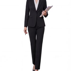 Women's Two Piece Pants Suits - Wrinkle-Free High End Business Formal Casual Blazer Set - Professional Work Outfit