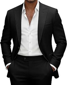 Men's 2 Piece Blazer and Pants Suit Set